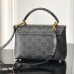 Celine Teen Nino Bag In Triomphe Canvas Coffee